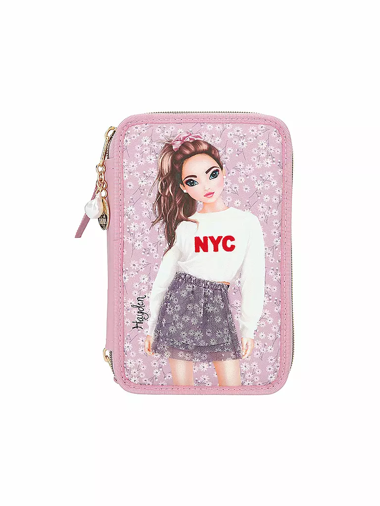 TOP MODEL | Mädchen 3-Fach Federtasche City Flowers | keine Farbe