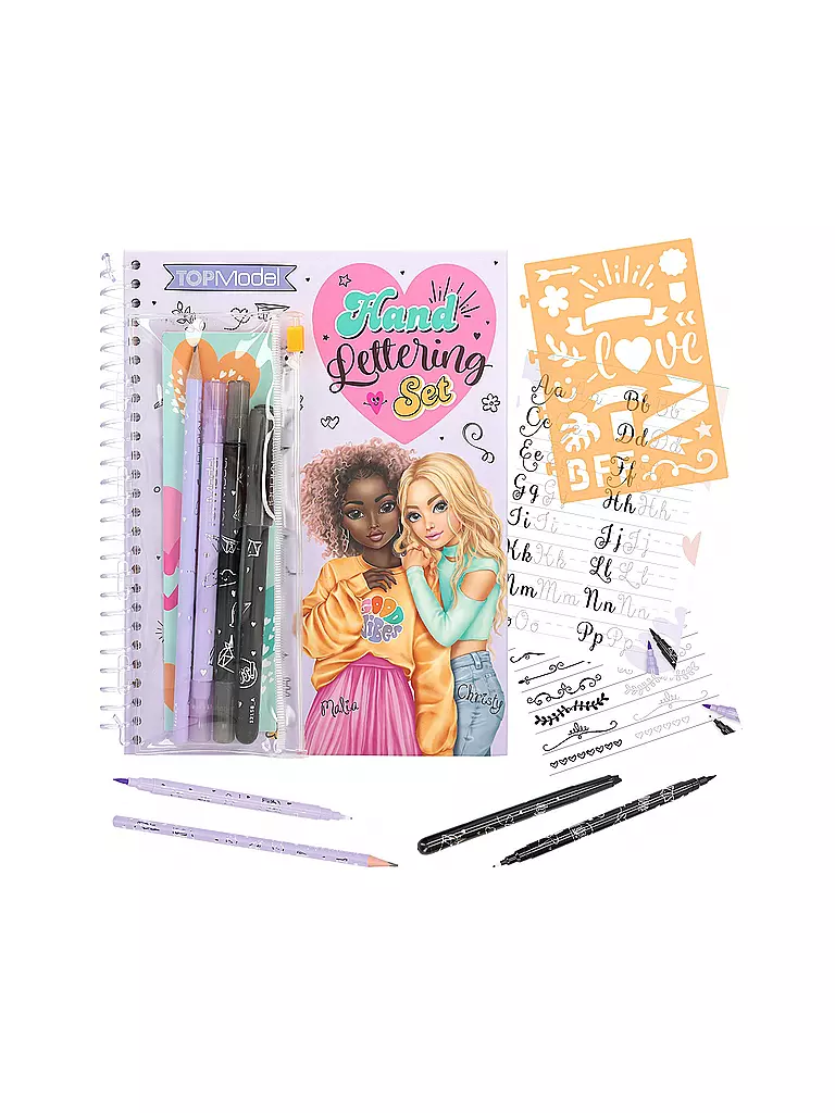 TOP MODEL | Malbuch-Set Handlettering | keine Farbe