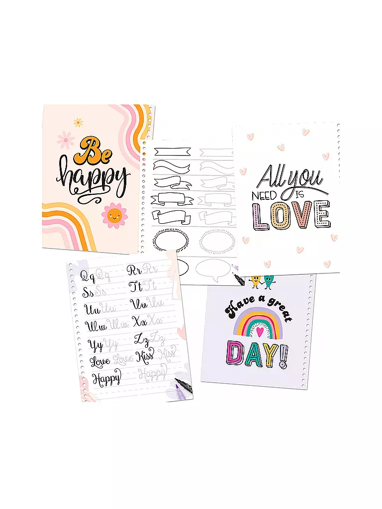 TOP MODEL | Malbuch-Set Handlettering | keine Farbe