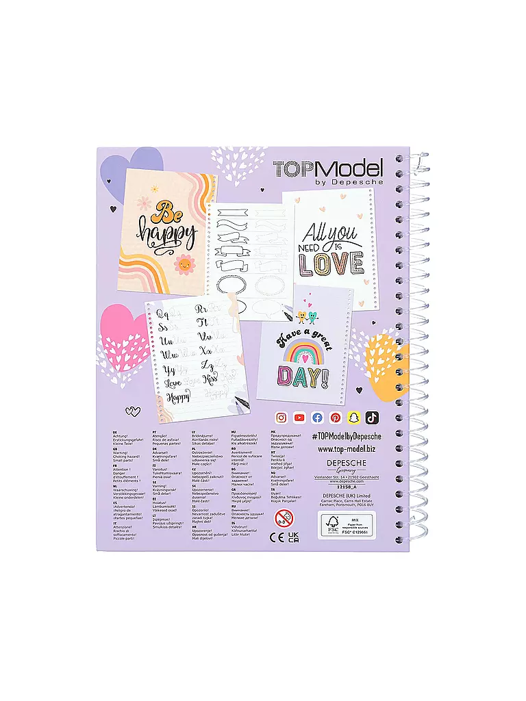 TOP MODEL | Malbuch-Set Handlettering | keine Farbe