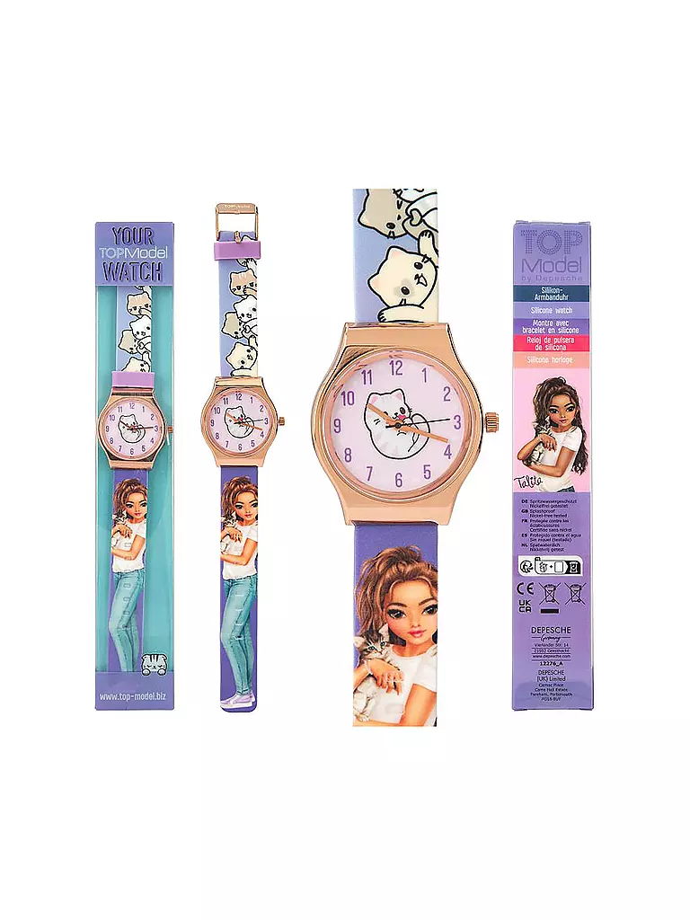 TOP MODEL | Top Model Silikon Armbanduhr | keine Farbe