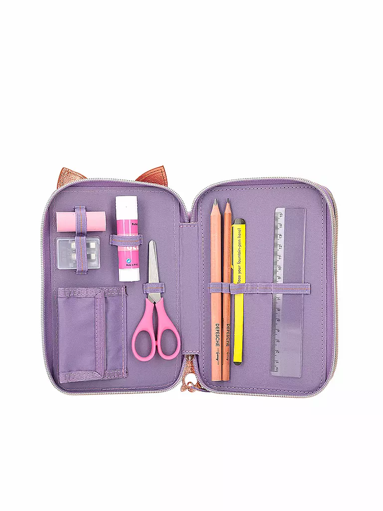 TOP MODEL | TOPModel 3-Fach Federtasche LILAC LEO LOVE | keine Farbe