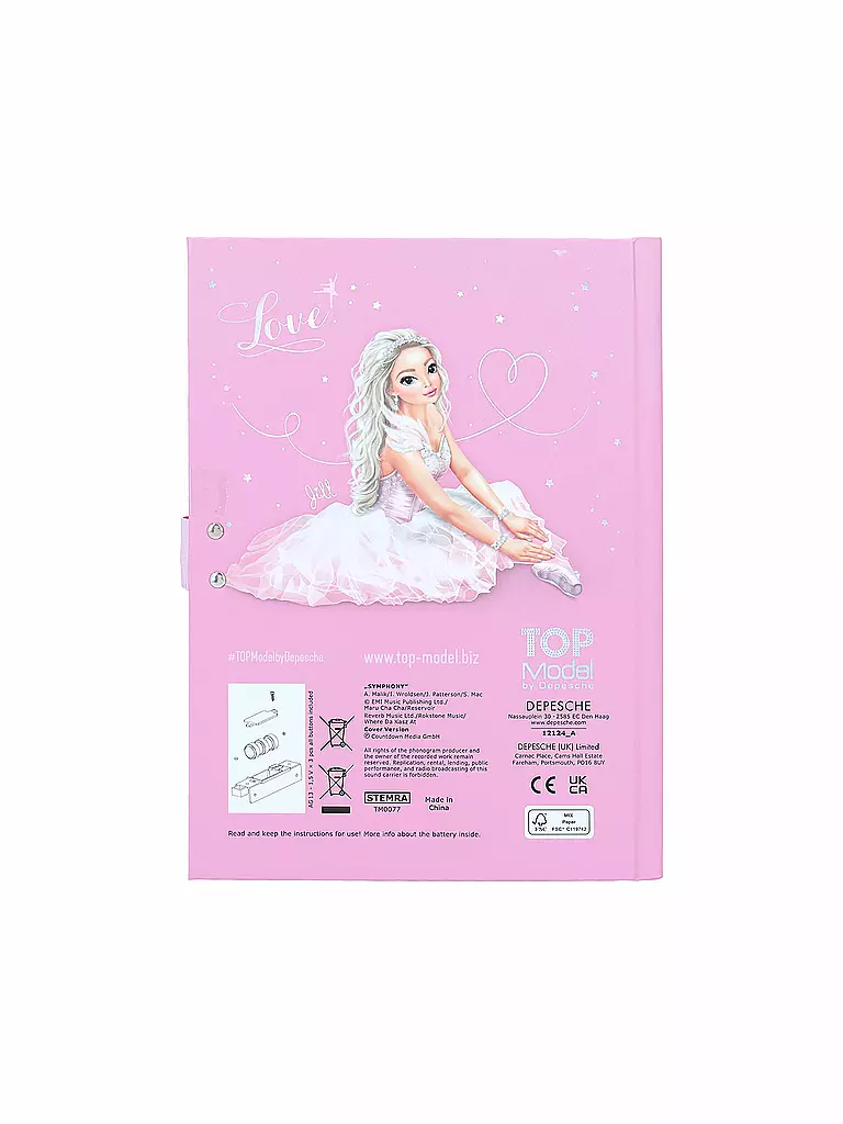 TOP MODEL | TOPModel Geheimcode Tagebuch mit Sound BALLET | keine Farbe