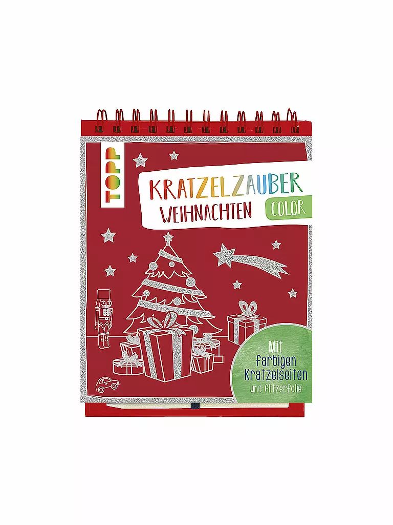 TOPP / FRECH VERLAG | Buch - Kratzelzauber Color "Weihnachten" | transparent
