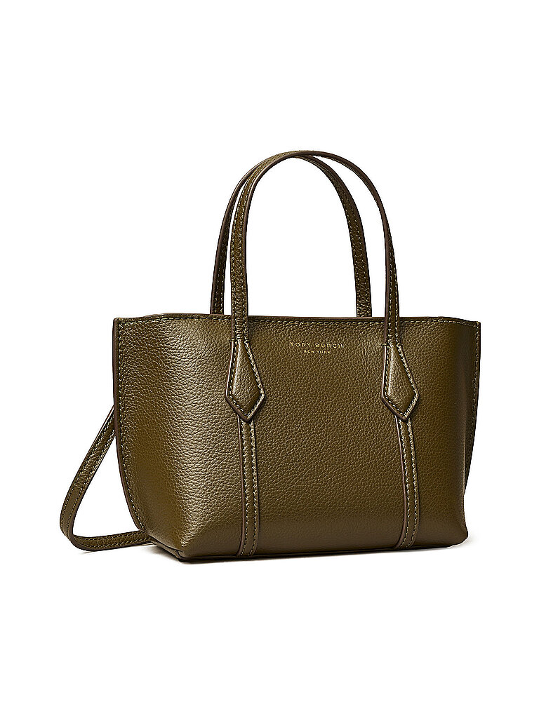 TORY BURCH Bolso de piel - Tote Bag PERRY Mini oliva