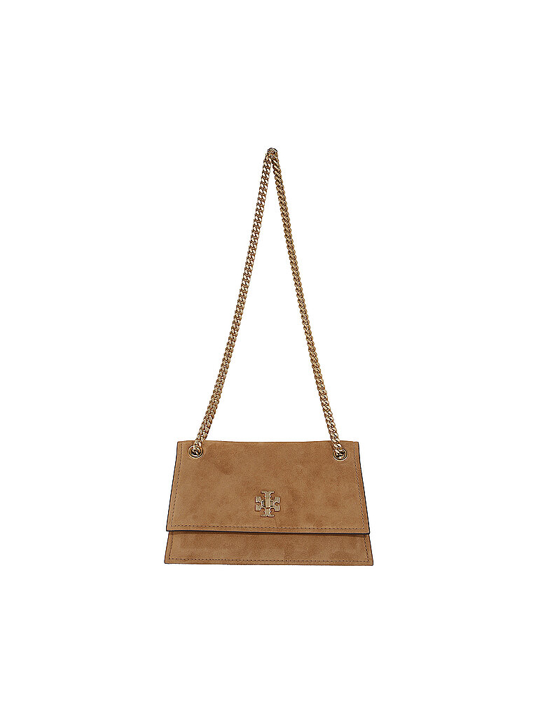TORY BURCH Ledertasche - Mini Bag KIRA hellbraun