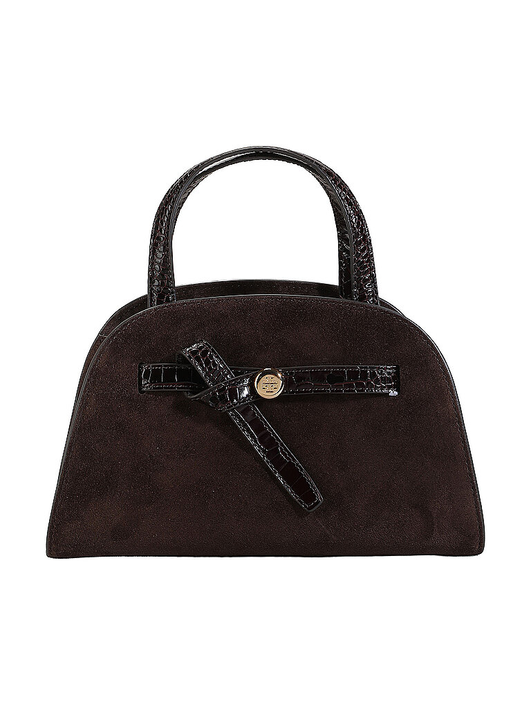 TORY BURCH Ledertasche - Henkeltasche ROMY Small braun