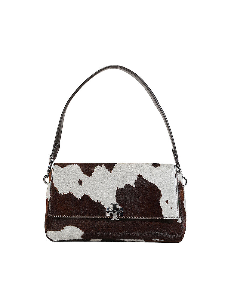 TORY BURCH Ledertasche - Schultertasche CHARLIE Small braun