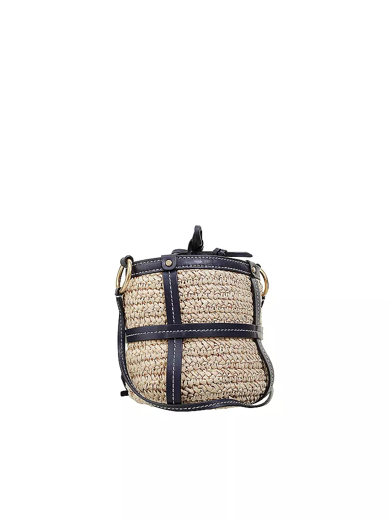 TORY BURCH | Basttasche - Mini Bucket Bag | beige