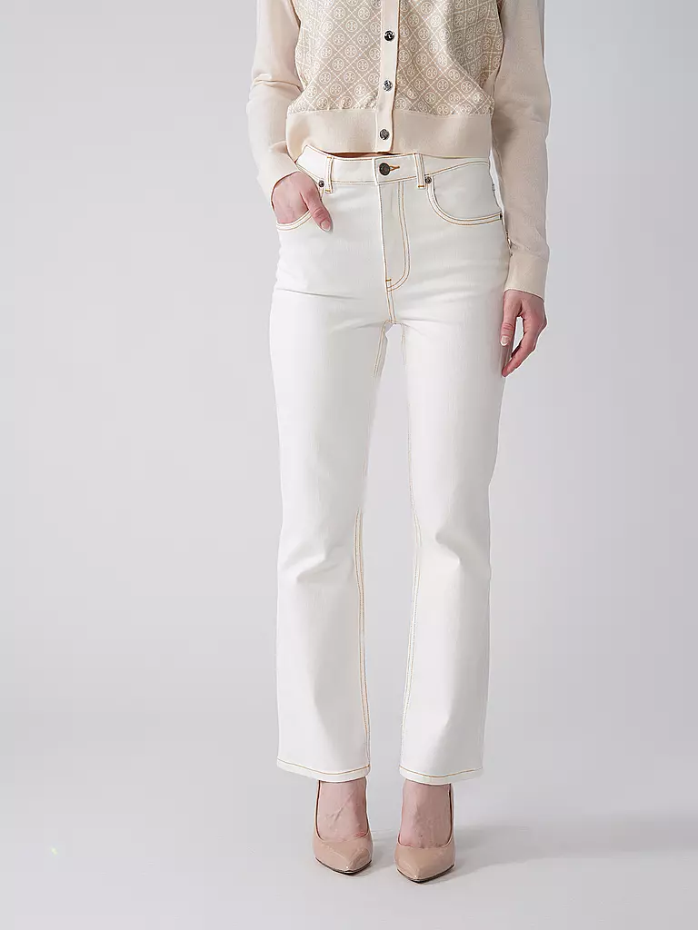 TORY BURCH | Jeans Flared Fit | weiss
