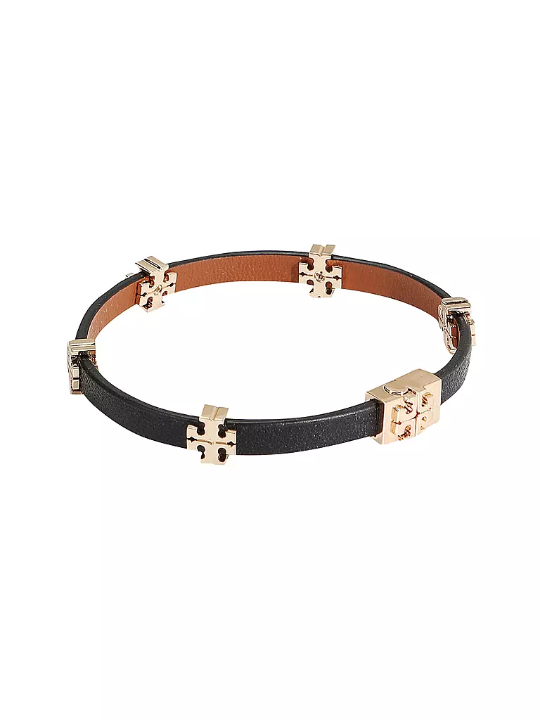 TORY BURCH | Lederarmband ELEANOR  | schwarz