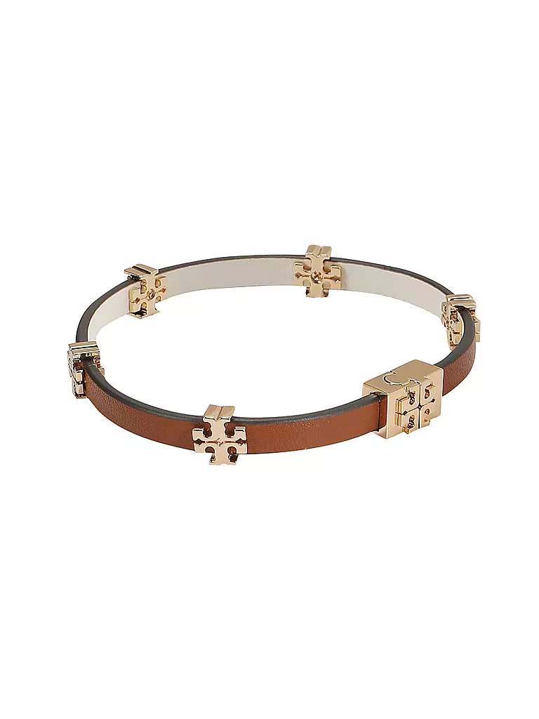 TORY BURCH | Lederarmband ELEANOR  | braun