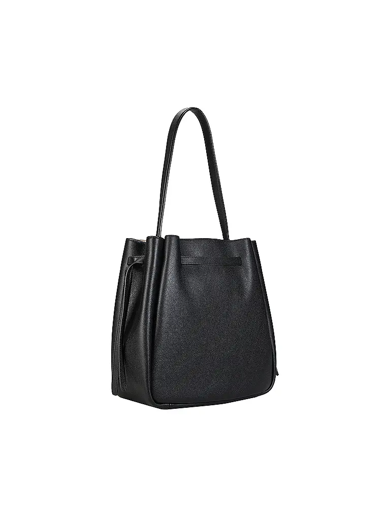 TORY BURCH | Ledertasche - Bucket Bag ROMY Large  | Schwarz