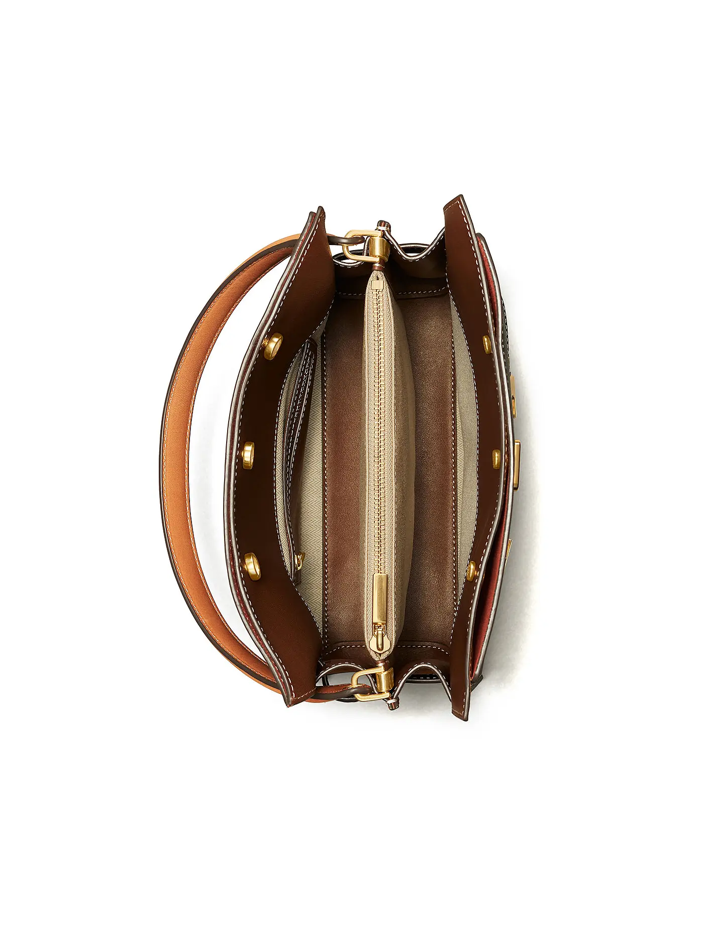TORY BURCH | Ledertasche - Double Bag Small  | schwarz