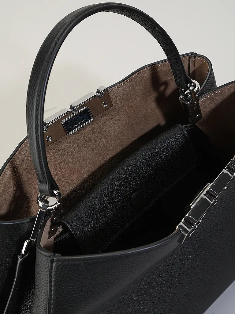 TORY BURCH | Ledertasche - Henkeltasche ELEANOR | Schwarz