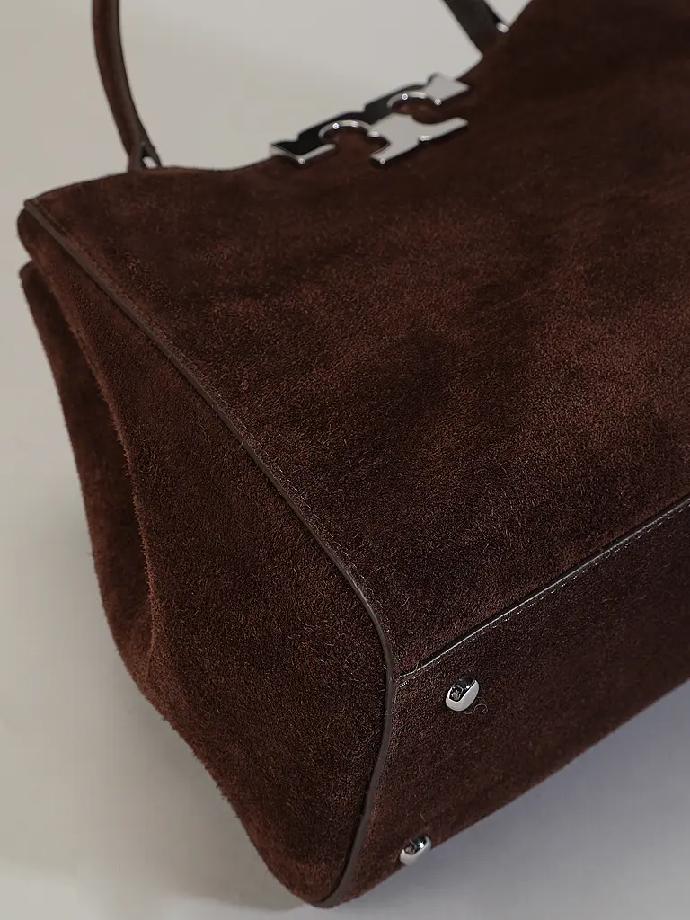 TORY BURCH | Ledertasche - Henkeltasche ELEANOR | Braun