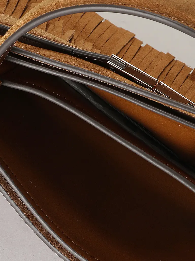 TORY BURCH | Ledertasche - Henkeltasche LEE RADZIWILL  | Camel