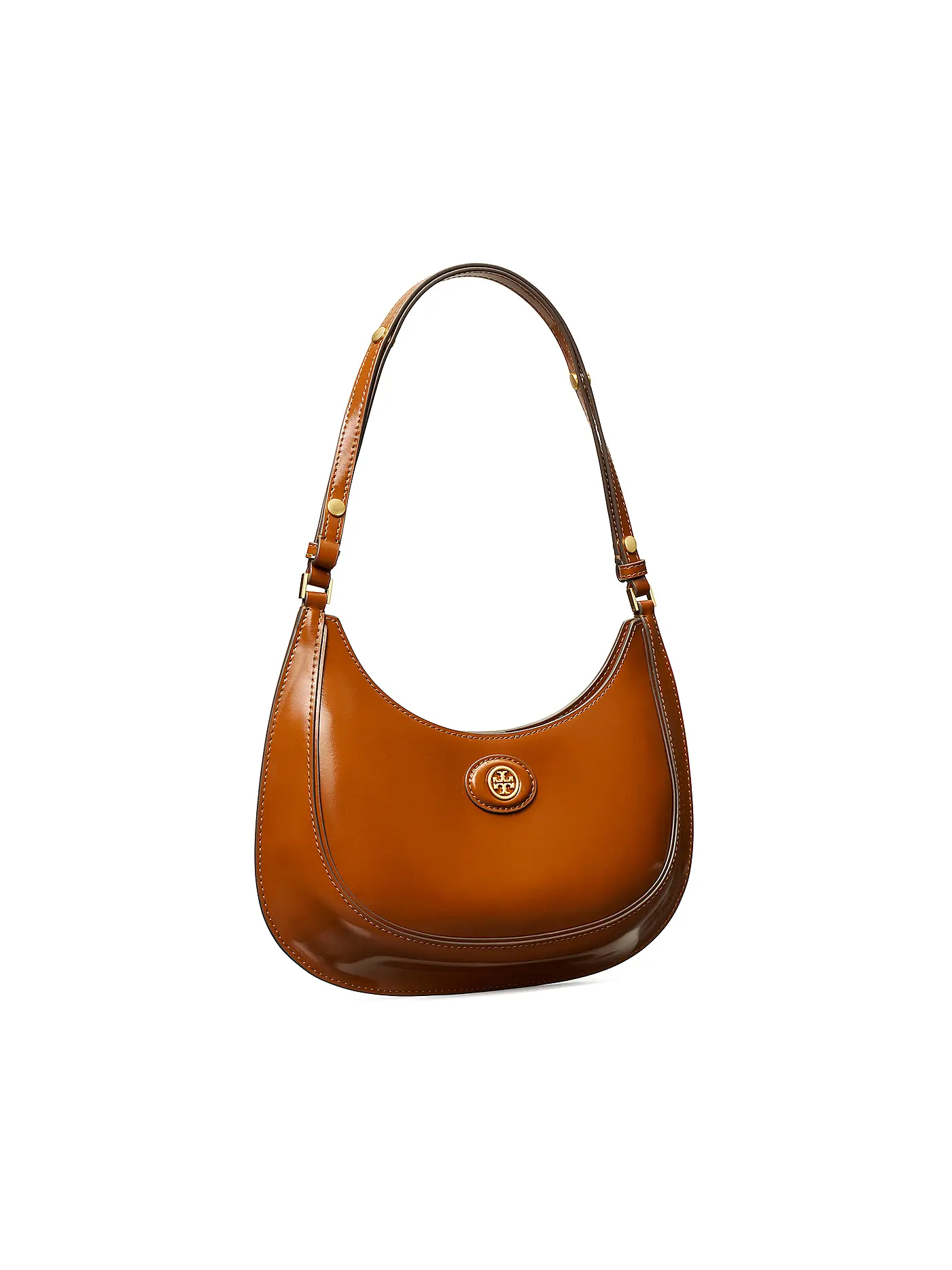 TORY BURCH | Ledertasche - Henkeltasche ROBINSON SPAZZOLATO | braun