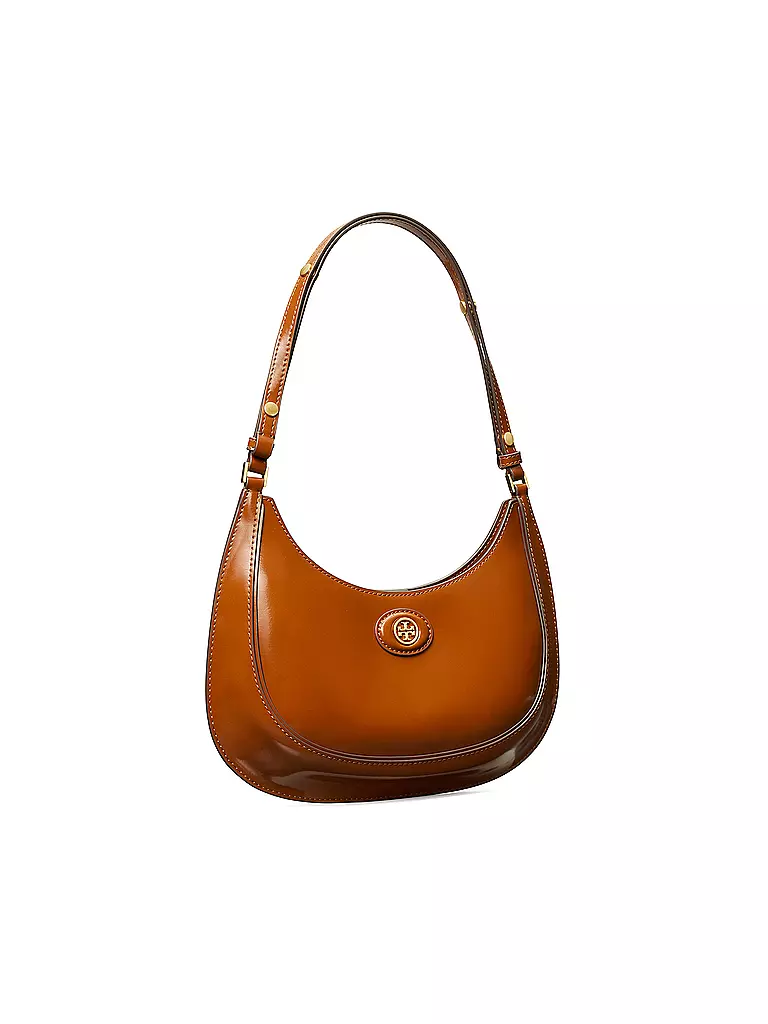 TORY BURCH | Ledertasche - Henkeltasche ROBINSON SPAZZOLATO | braun