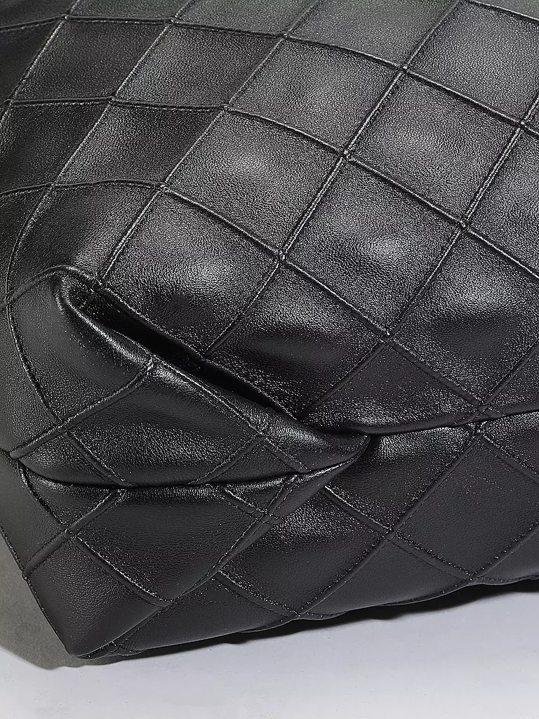 TORY BURCH | Ledertasche - Hobo Bag FLEMING | schwarz