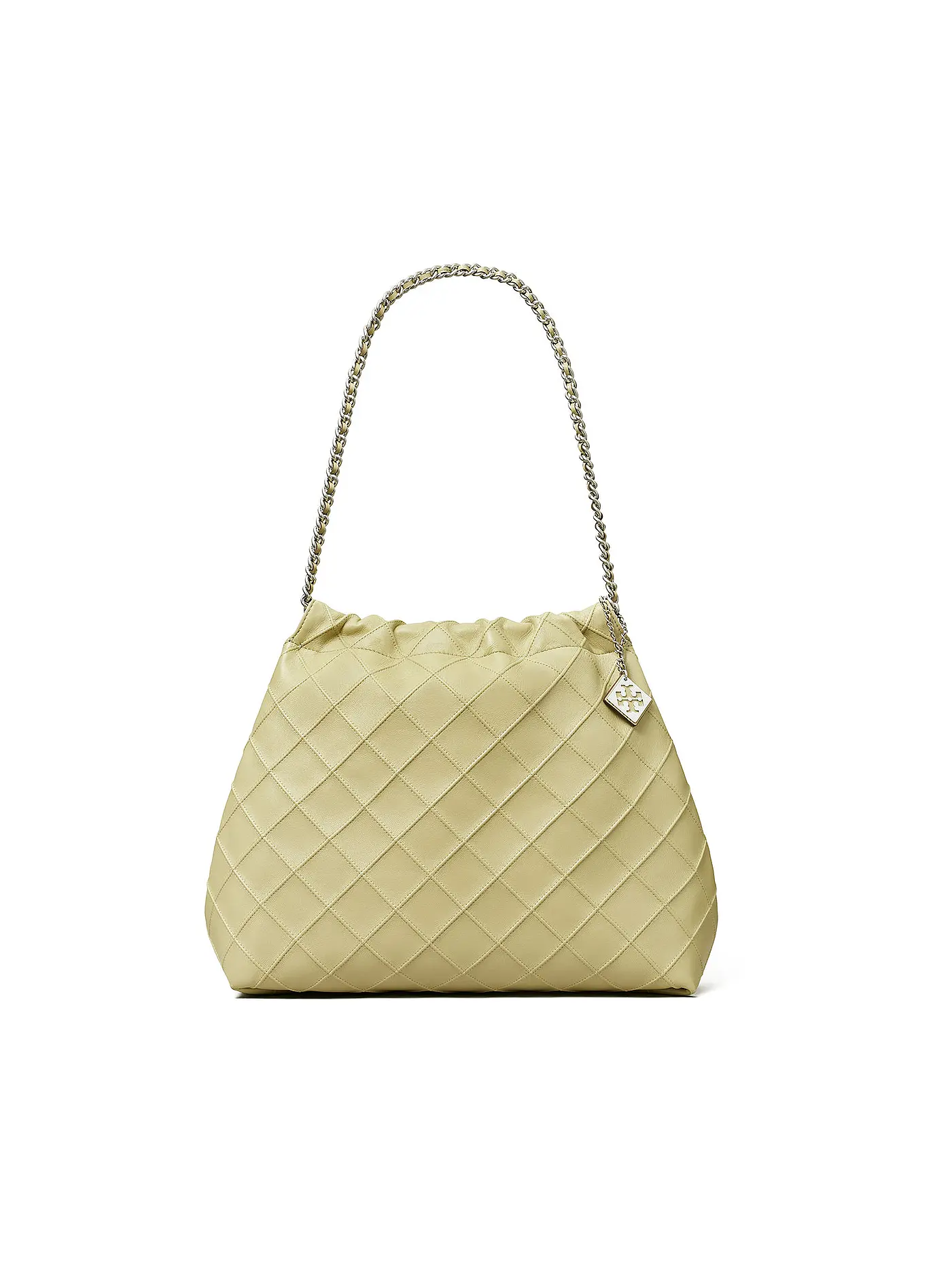 TORY BURCH | Ledertasche - Hobo FLEMING | grün