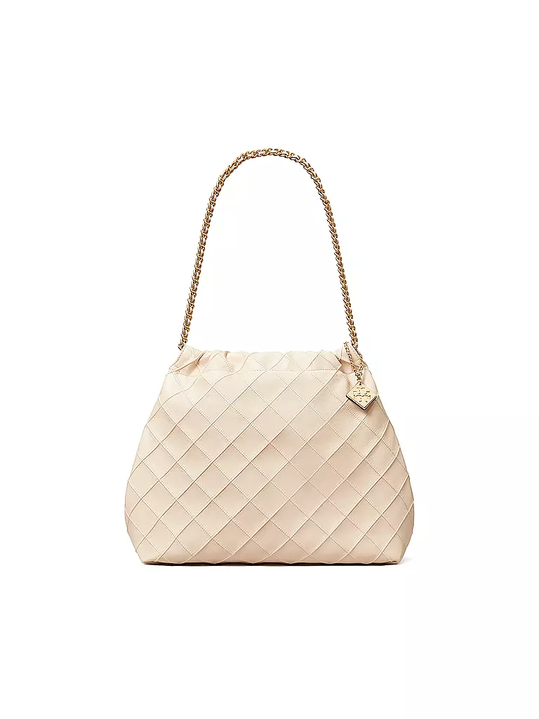 TORY BURCH | Ledertasche - Hobo FLEMING | creme