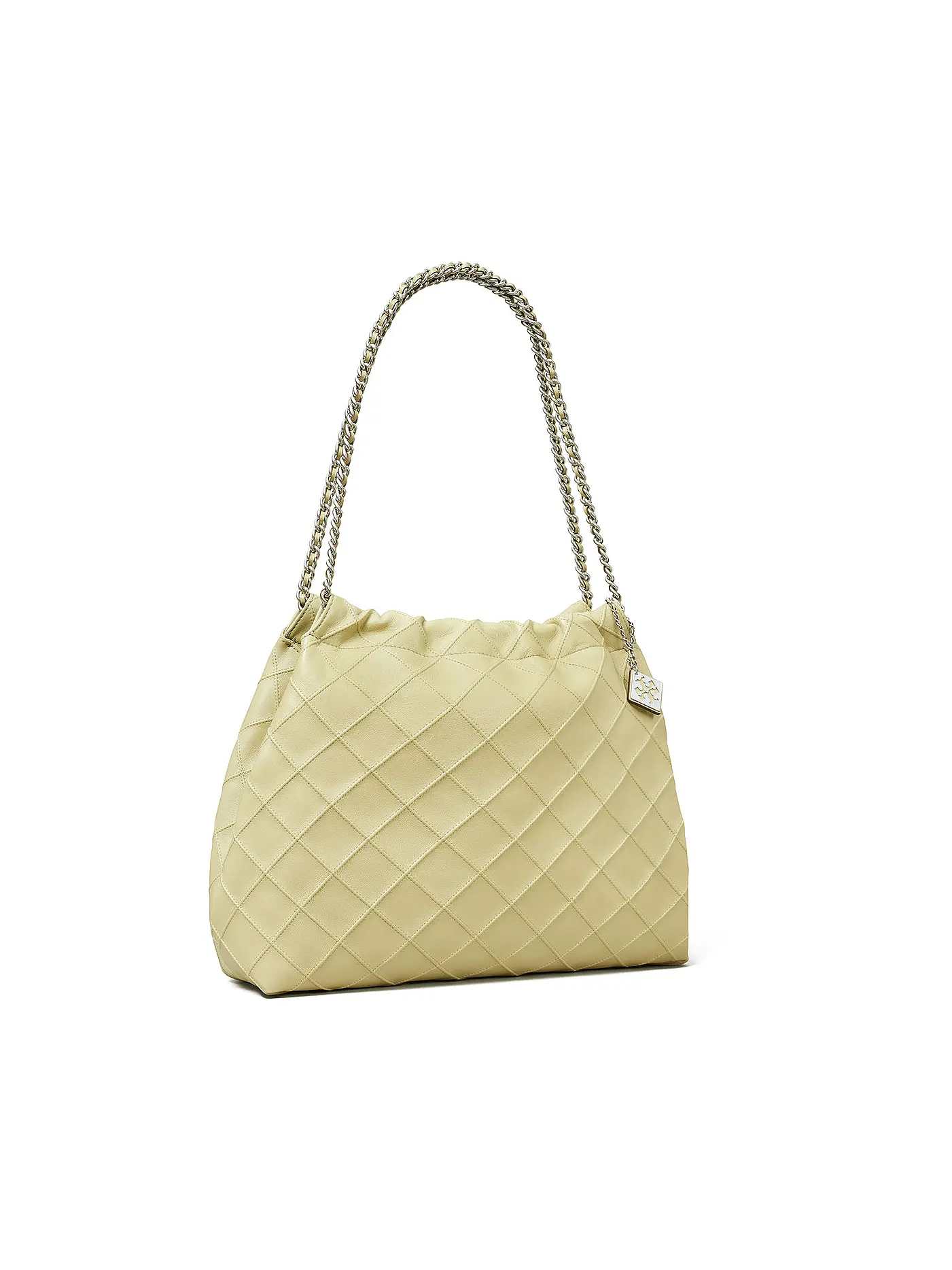 TORY BURCH | Ledertasche - Hobo FLEMING | grün