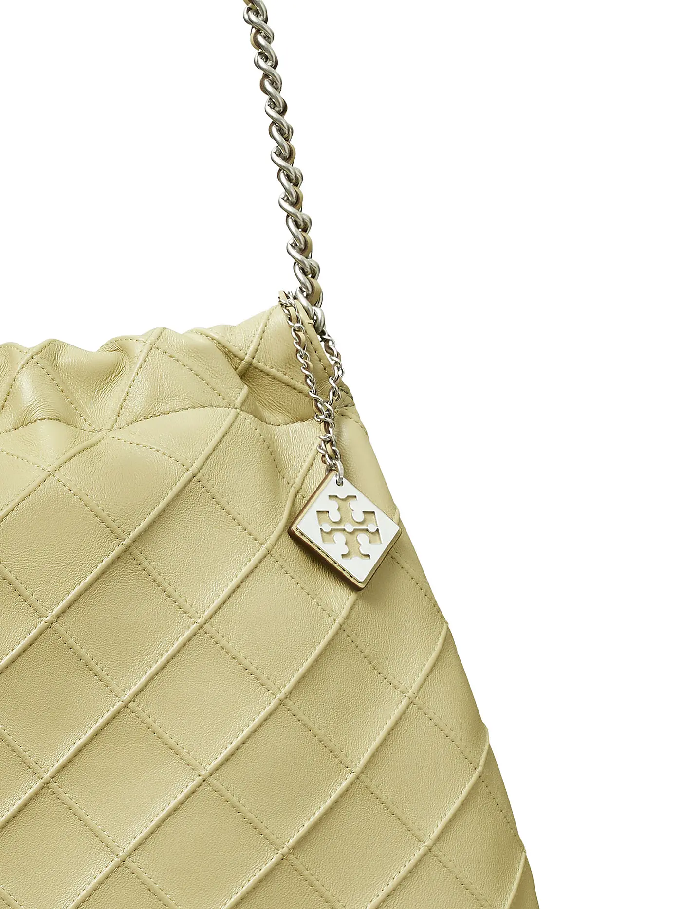 TORY BURCH | Ledertasche - Hobo FLEMING | grün