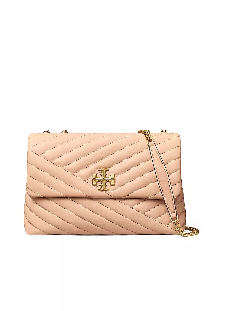 TORY BURCH | Ledertasche - Schultertasche CONVERTIBLE SHOULDER BAG | beige