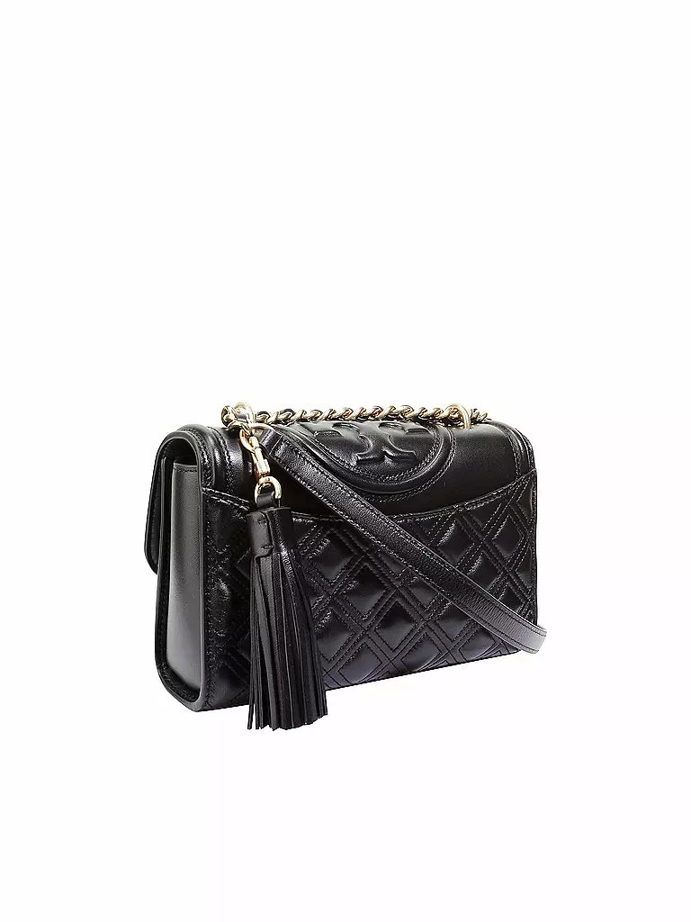 TORY BURCH | Ledertasche - Schultertasche FLEMING Small | creme