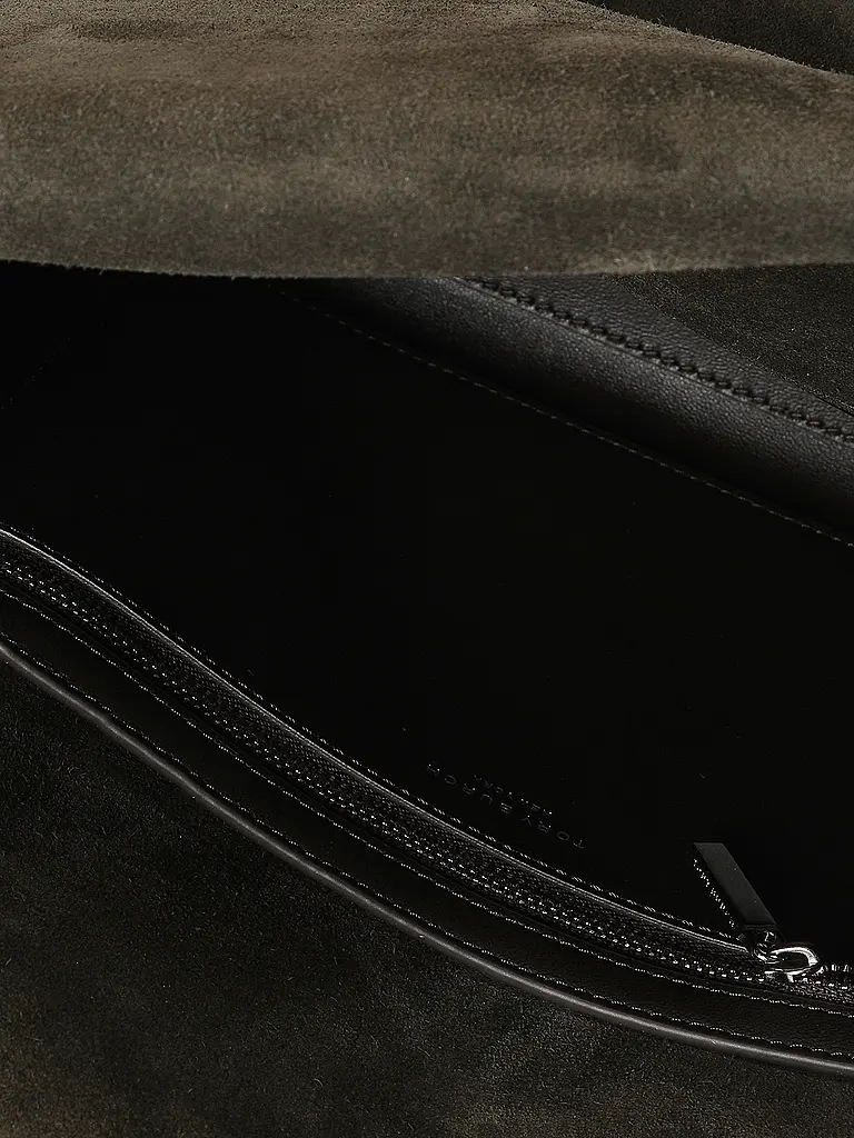 TORY BURCH | Ledertasche - Schultertasche LEE RADZIWILL Large | Dunkelgrün