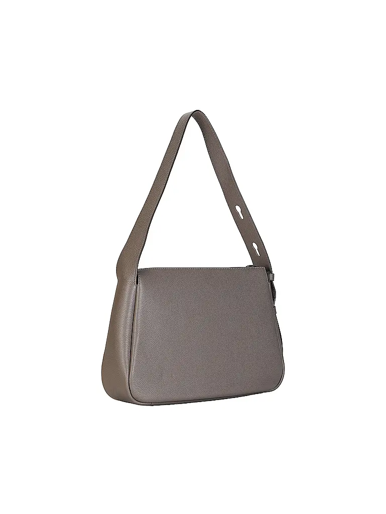 TORY BURCH | Ledertasche - Schultertasche ROMY | grau