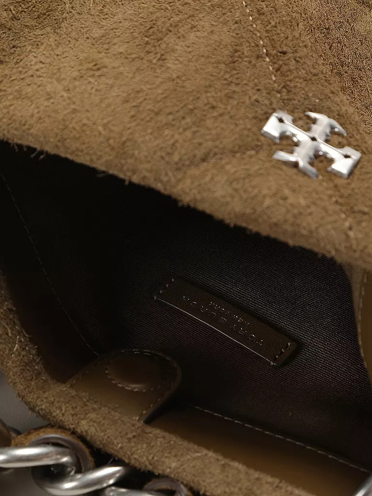 TORY BURCH | Ledertasche - Schultertasche | olive