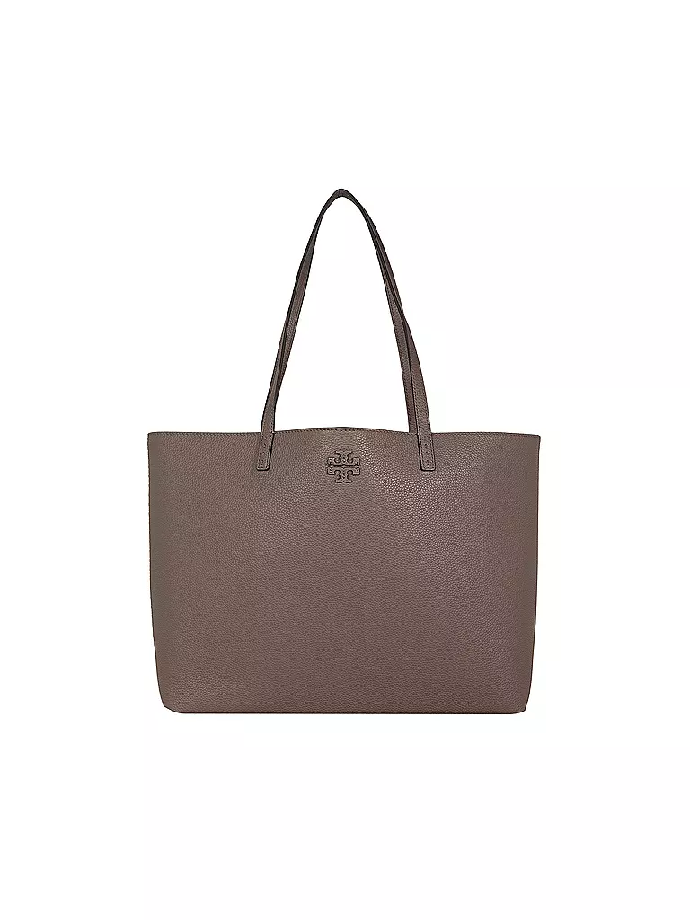 TORY BURCH | Ledertasche - Shopper MCGRAW  | hellbraun