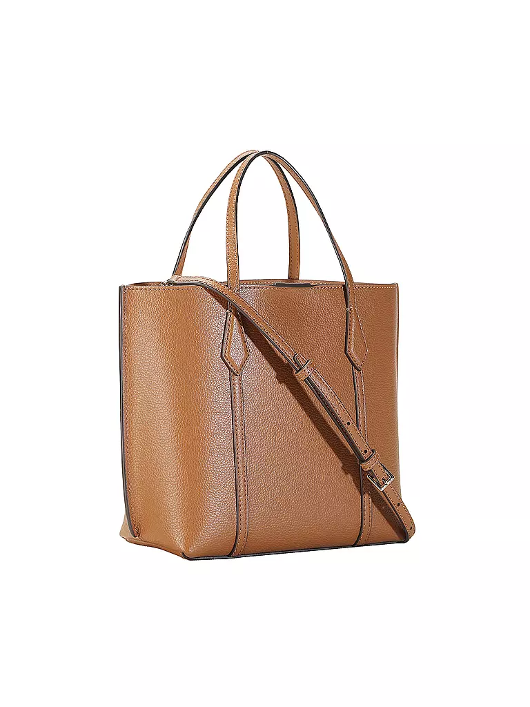 TORY BURCH | Ledertasche - Shopper PERRY SMALL TOTE | braun