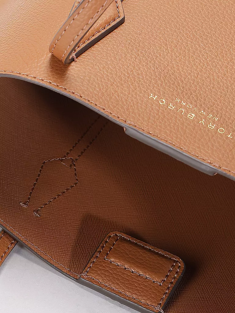 TORY BURCH | Ledertasche - Shopper PERRY SMALL TOTE | braun