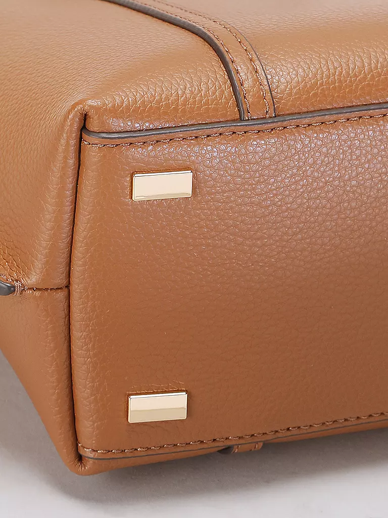 TORY BURCH | Ledertasche - Shopper PERRY SMALL TOTE | braun