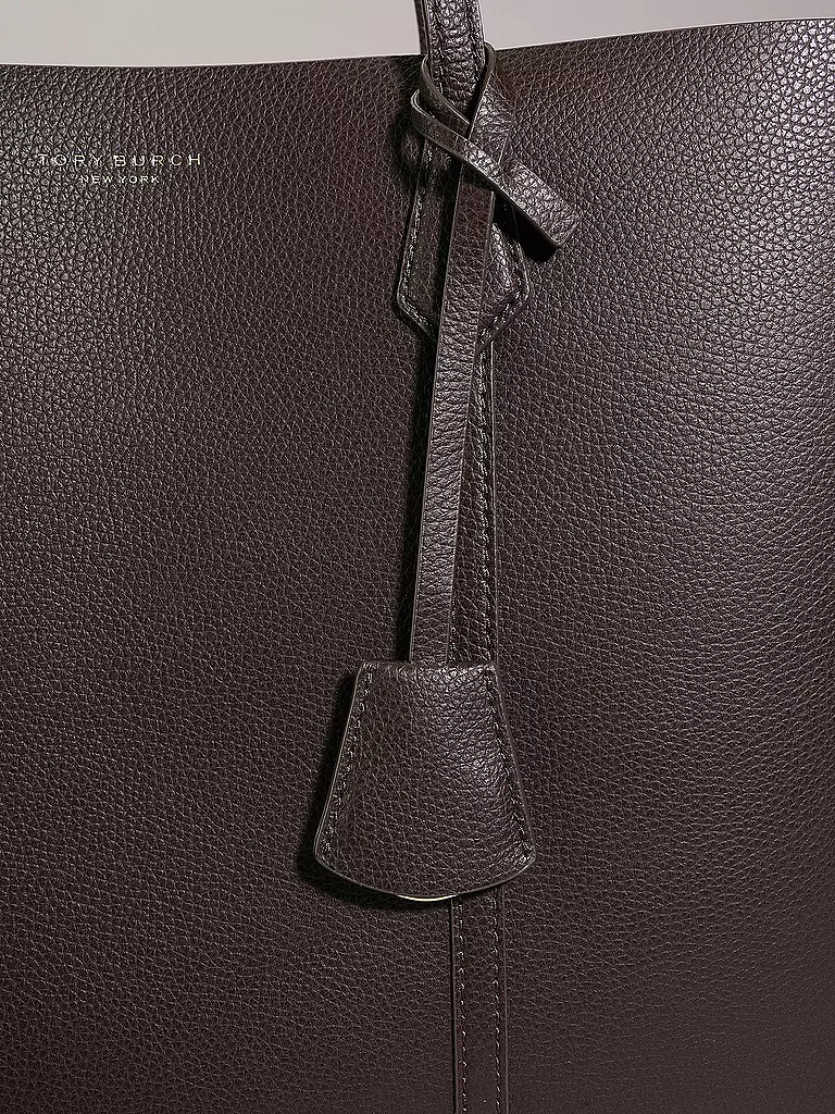 TORY BURCH | Ledertasche - Shopper PERRY | dunkelrot