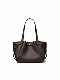 TORY BURCH | Ledertasche - Shopper ROMY | braun