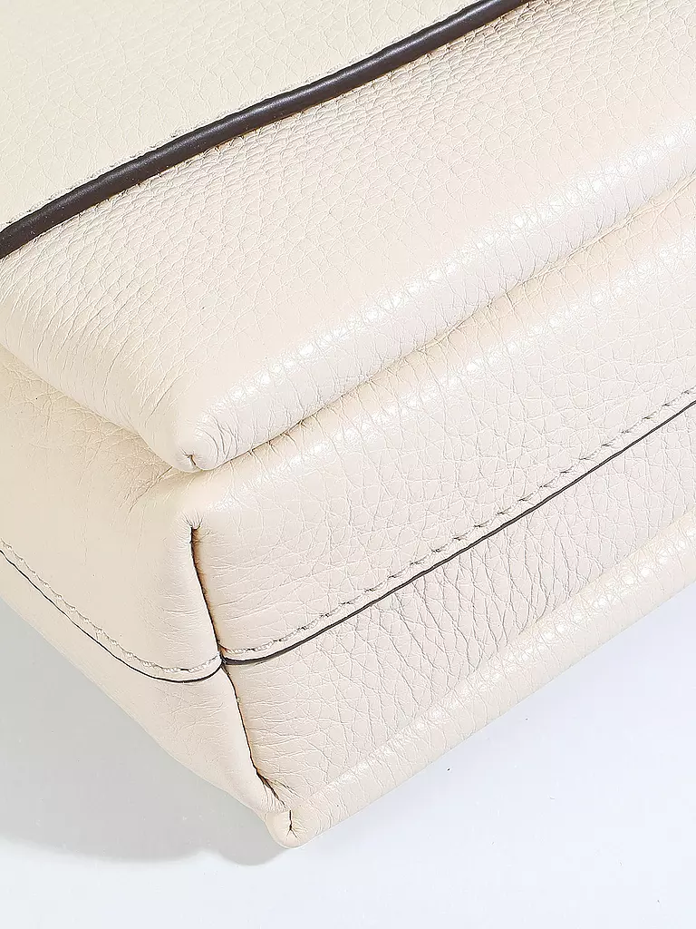 TORY BURCH | Ledertasche - Shoulder Bag Kira  | creme