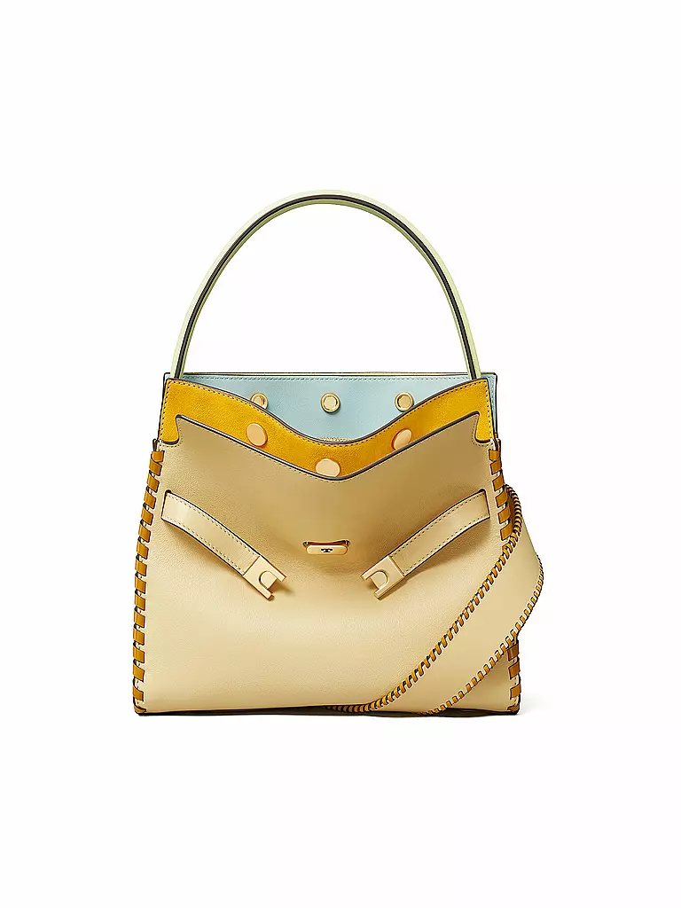 TORY BURCH | Ledertasche - Tasche LEE RADZIWILL Small | beige