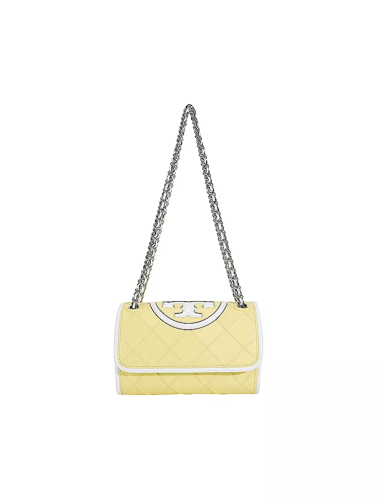 TORY BURCH | Ledertasche - Umhängetasche FLEMING Small | gelb