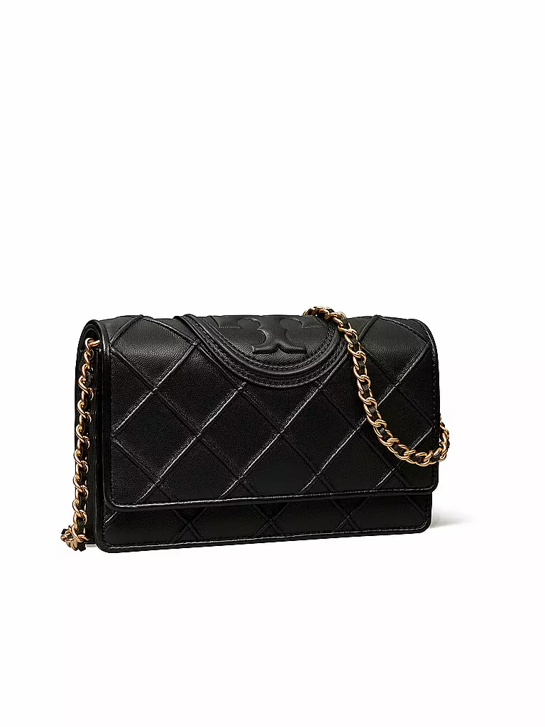 TORY BURCH | Ledertasche - Umhängetasche FLEMING SOFT CHAIN WALLET | creme