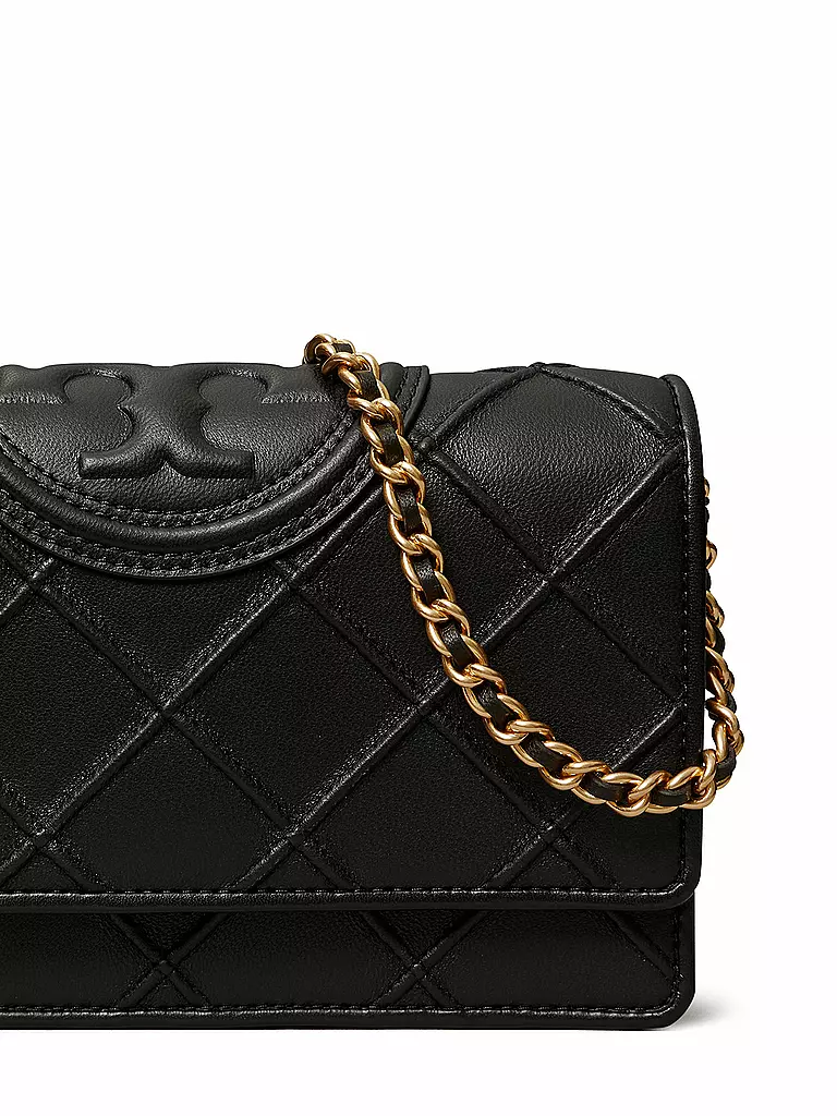 TORY BURCH | Ledertasche - Umhängetasche FLEMING SOFT CHAIN WALLET | creme
