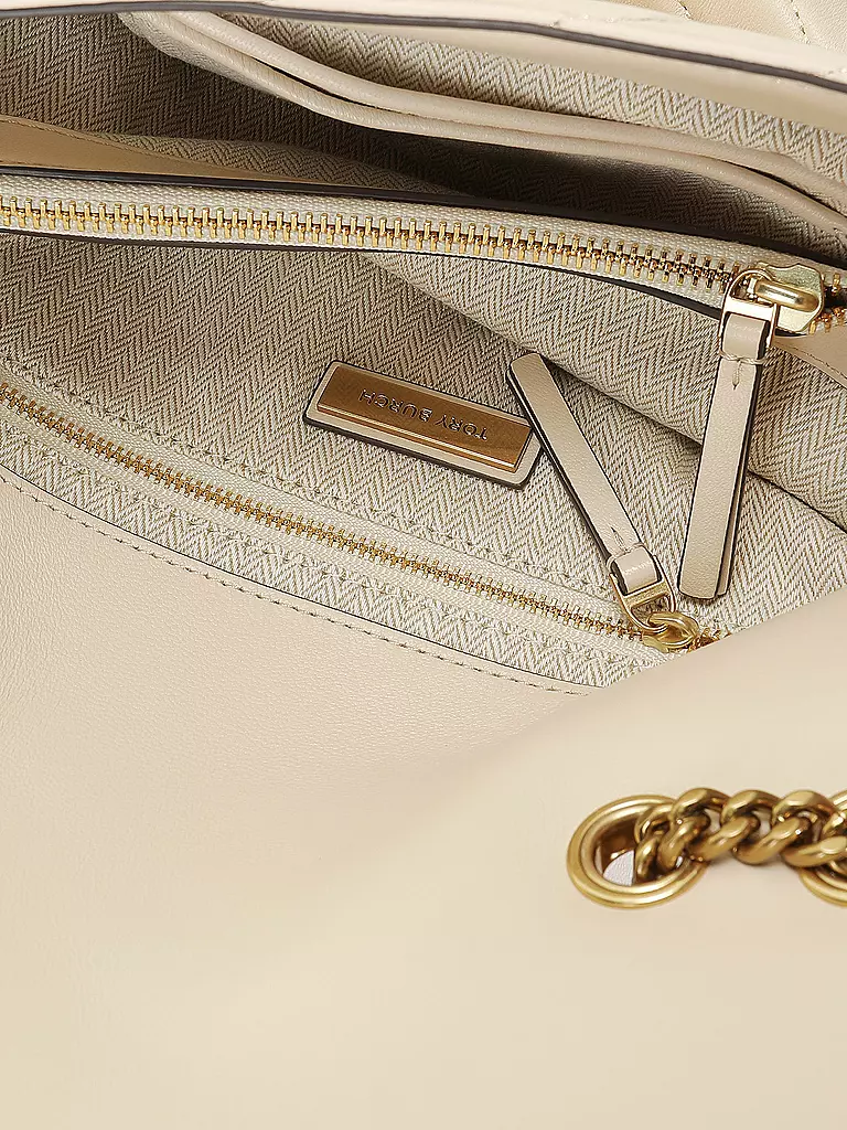 TORY BURCH | Ledertasche - Umhängetasche Kira  | beige