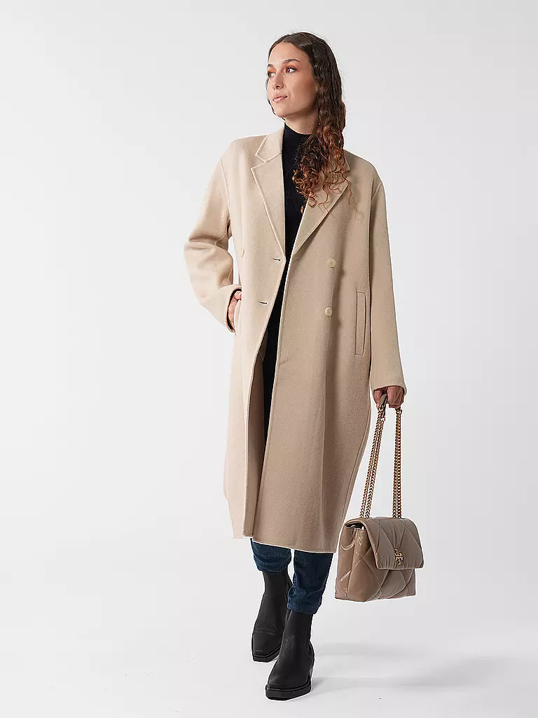 TORY BURCH | Ledertasche - Umhängetasche KIRA DIAMOND  | beige