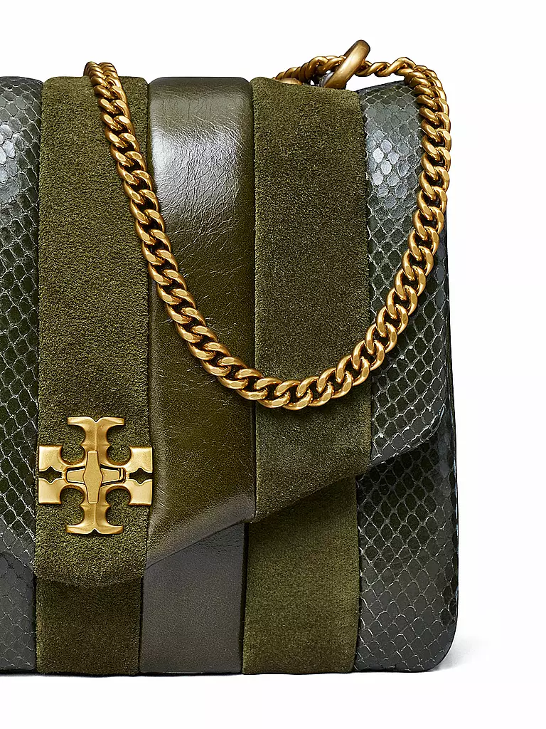 TORY BURCH | Ledertasche - Umhängetasche KIRA | dunkelgrün