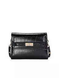 TORY BURCH | Ledertasche - Umhängetasche LEE RADZIWILL CROC  | Schwarz