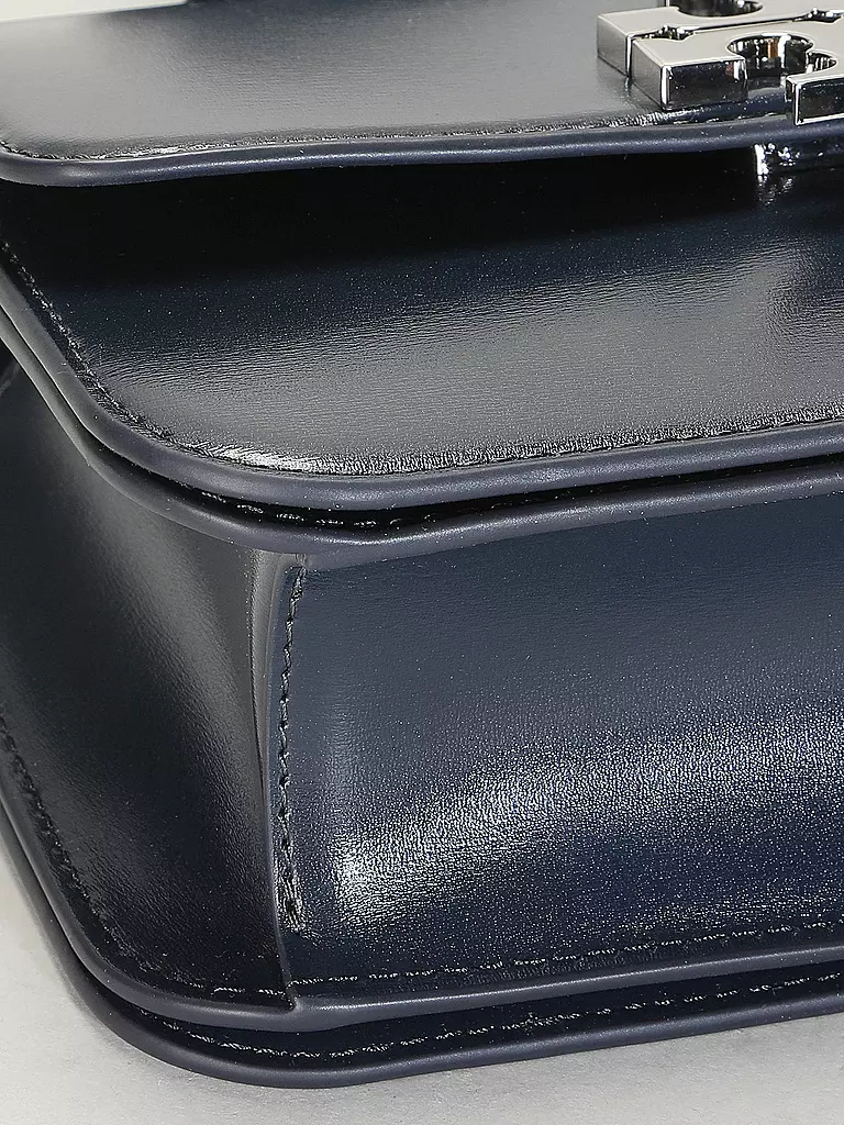 TORY BURCH | Ledertasche - Umhängetasche Small  | dunkelblau