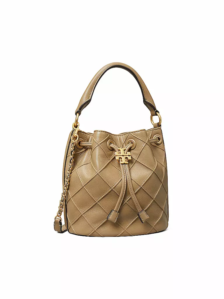 TORY BURCH | Ledertasche -Bucket Bag FLEMING S | schwarz